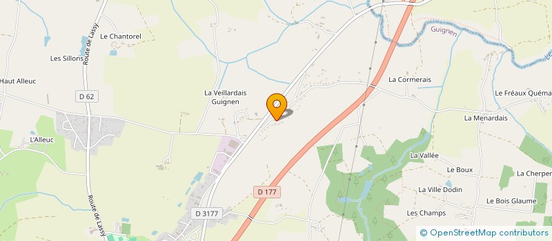 localisation de l'entreprise CASA CARRELAGE SANITAIRE à GUIGNEN