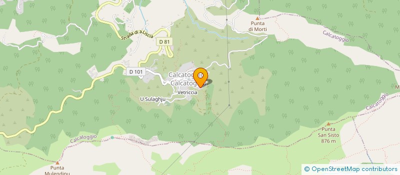 localisation de l'entreprise CASA CINARCA  CALCATOGGIO