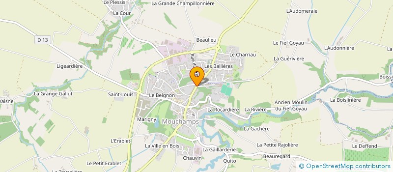 localisation de l'entreprise CASA COCON à MOUCHAMPS
