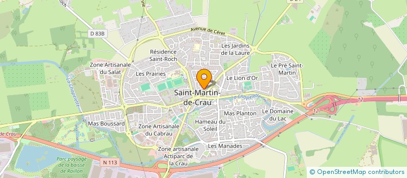 localisation de l'entreprise CASA COIFF à SAINT MARTIN DE CRAU