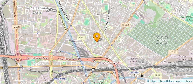 localisation de l'entreprise CASA COMUN  AUBERVILLIERS