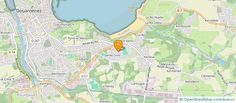 localisation de l'entreprise CASA DE PAPY  DOUARNENEZ