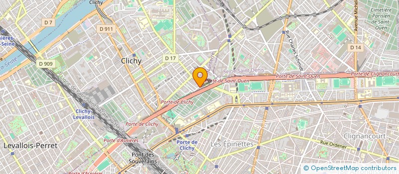 localisation de l'entreprise CASA DECO à CLICHY