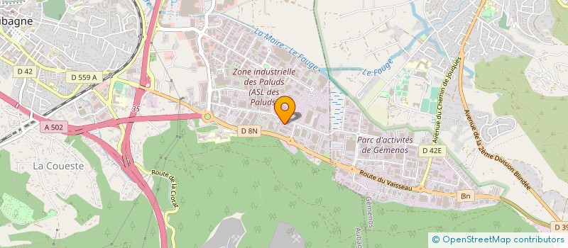 localisation de l'entreprise CASA DEL SOL TRAVAUX PUBLICS à AUBAGNE
