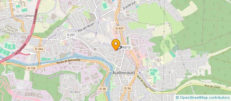 localisation de l'entreprise CASA DEL'SPA  AUDINCOURT