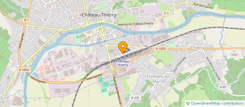 localisation de l'entreprise CASA DELICE à CHATEAU-THIERRY