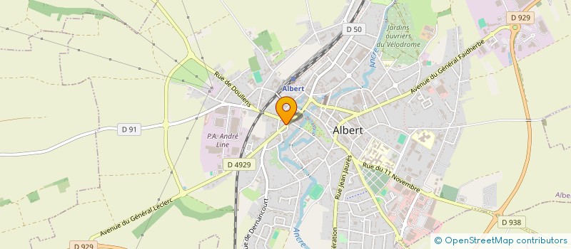 localisation de l'entreprise CASA DELICES à ALBERT