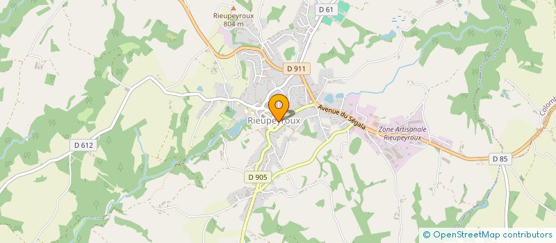 localisation de l'entreprise CASA DELLA FELICITA  RIEUPEYROUX