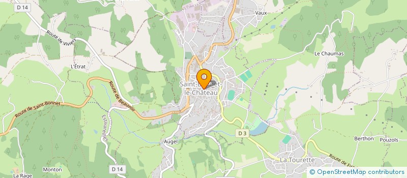 localisation de l'entreprise CASA DES COLIBRIS  SAINT-BONNET-LE-CHATEAU