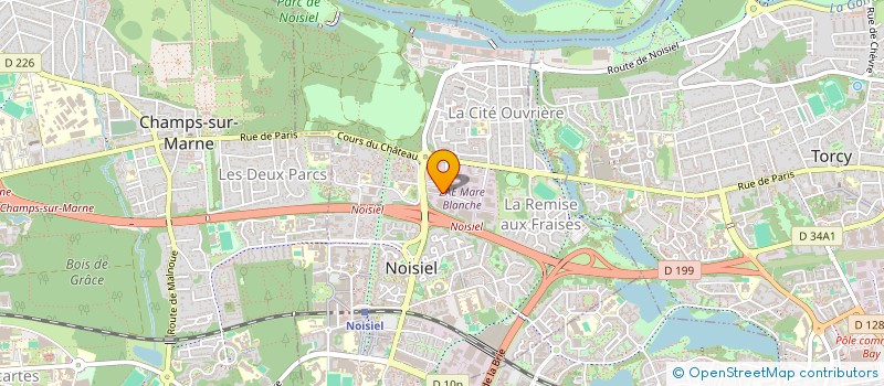 localisation de l'entreprise CASA DESIGN  NOISIEL