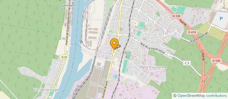 localisation de l'entreprise CASA DI ALFREDO  PETIT-COURONNE