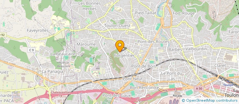 localisation de l'entreprise CASA DI ANGELO  TOULON