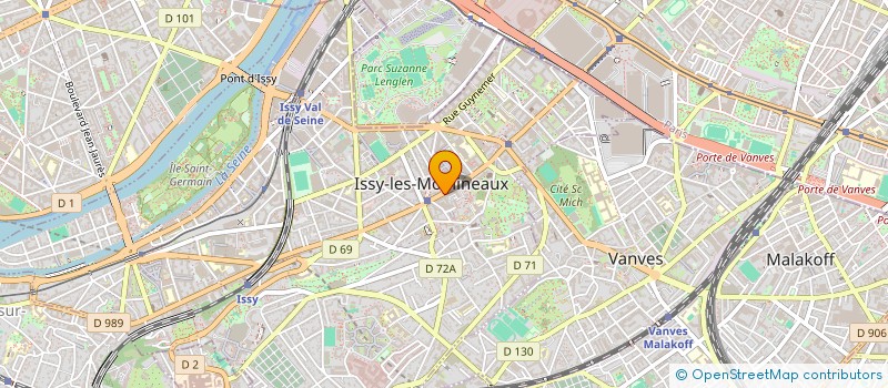 localisation de l'entreprise CASA DI U POPULU CORSU à ISSY-LES-MOULINEAUX