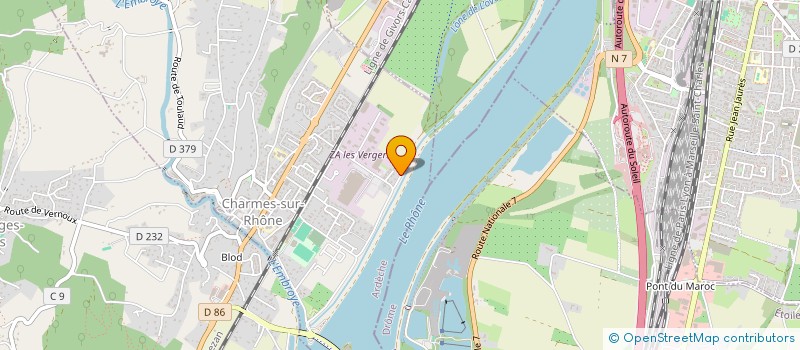 localisation de l'entreprise CASA EXPLOIT'  CHARMES-SUR-RHONE