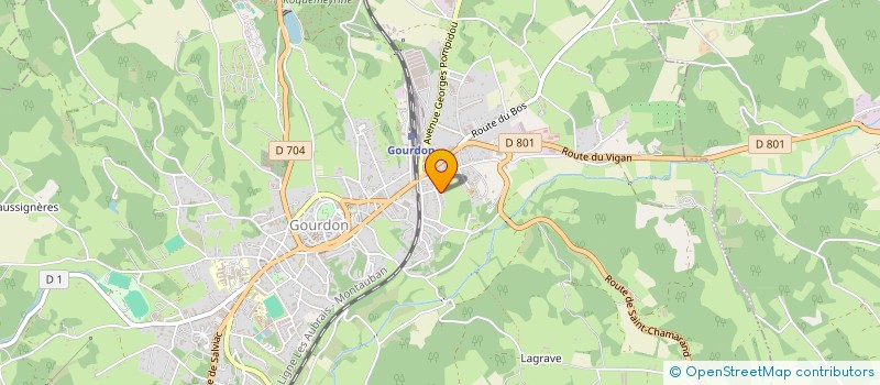 localisation de l'entreprise CASA FAMILHALA  GOURDON