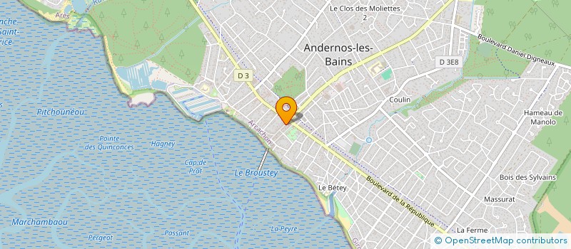 localisation de l'entreprise CASA FRANCESCA  ANDERNOS-LES-BAINS