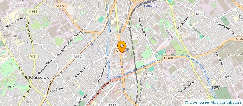 localisation de l'entreprise CASA GINETTE  TOURCOING