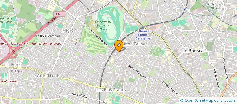 localisation de l'entreprise CASA HOLDING  LE BOUSCAT