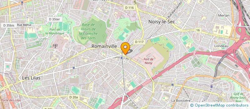 localisation de l'entreprise CASA IDEA à ROMAINVILLE