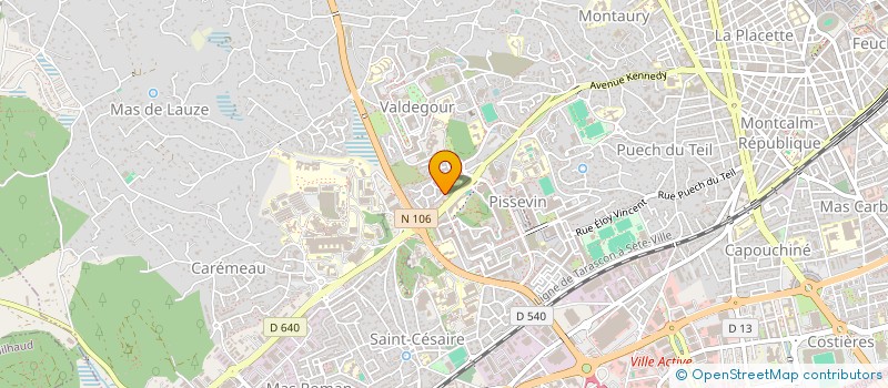localisation de l'entreprise CASA IMMO à NIMES
