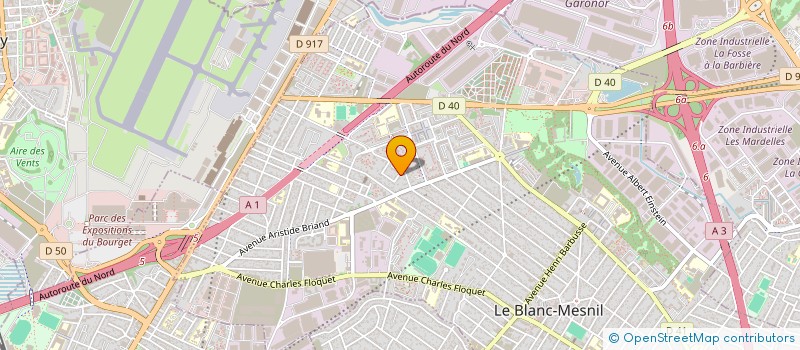 localisation de l'entreprise CASA IMMOBILIERE à LE BLANC-MESNIL