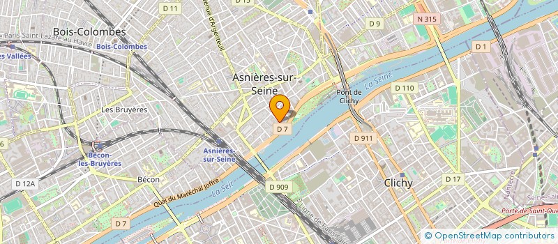 localisation de l'entreprise CASA JEF PAMBA à ASNIERES-SUR-SEINE