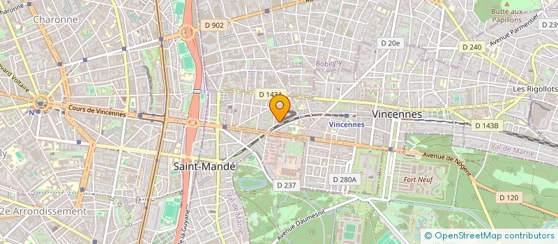 localisation de l'entreprise CASA KRE à VINCENNES