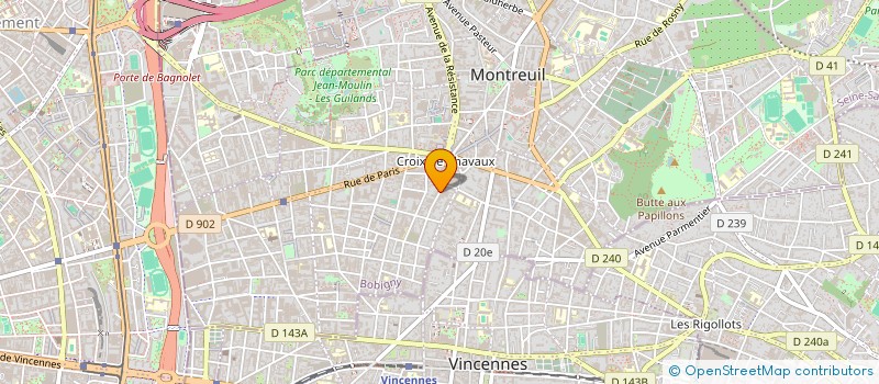 localisation de l'entreprise CASA LATINO PIZZA à MONTREUIL