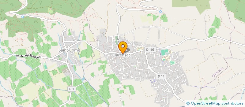 localisation de l'entreprise CASA LEO'N  CLARENSAC