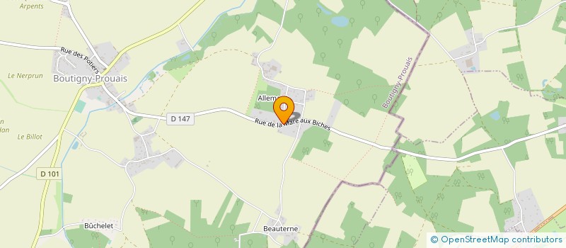 localisation de l'entreprise CASA LEONARDI à BOUTIGNY-PROUAIS