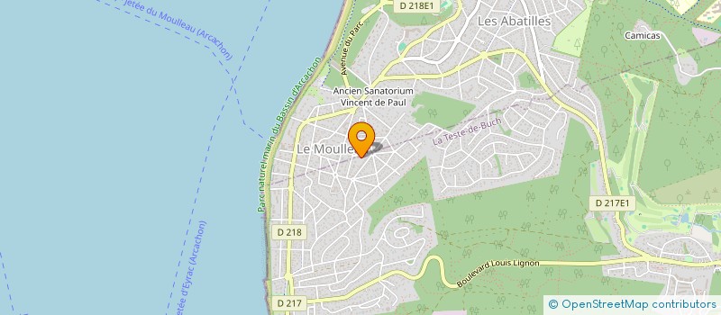localisation de l'entreprise CASA LONVAMM à LA TESTE-DE-BUCH