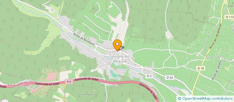 localisation de l'entreprise CASA LOUISE  SAVIGNY-LES-BEAUNE