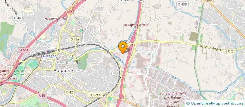 localisation de l'entreprise CASA MALIA  AUBAGNE