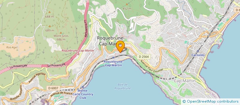 localisation de l'entreprise CASA MARE à ROQUEBRUNE CAP MARTIN