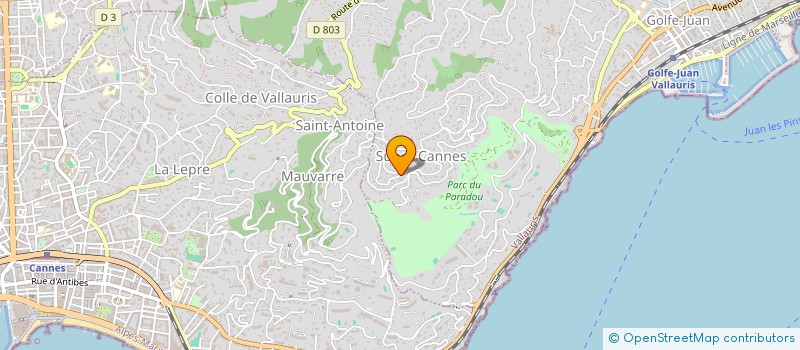 localisation de l'entreprise CASA MARE à VALLAURIS