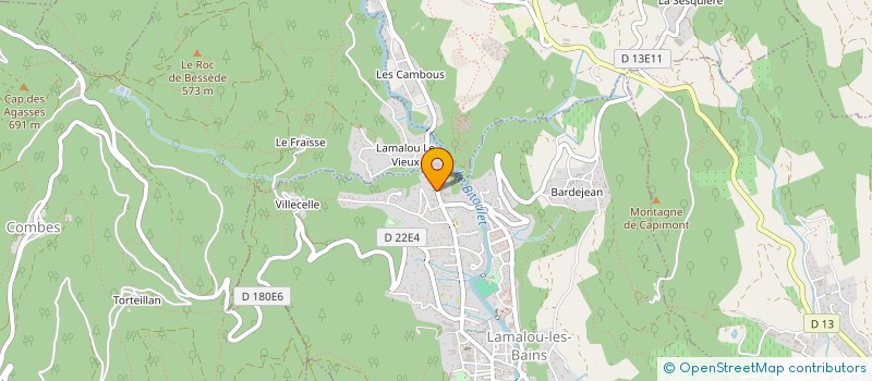 localisation de l'entreprise CASA MIA  LAMALOU-LES-BAINS