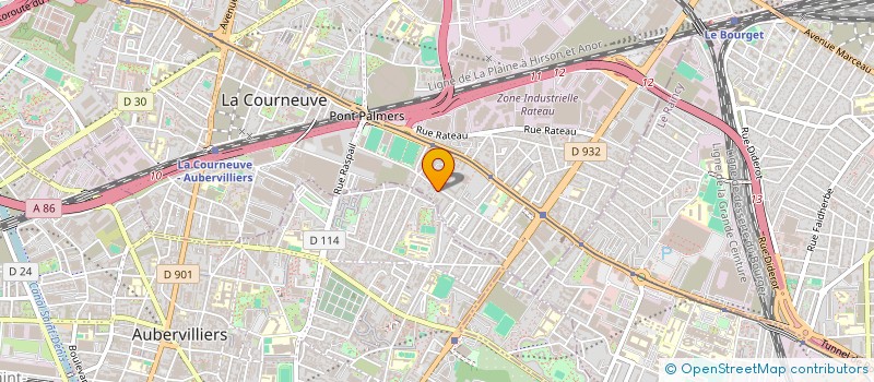 localisation de l'entreprise CASA MIA à LA COURNEUVE