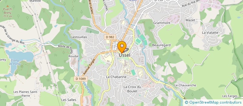 localisation de l'entreprise CASA NAPOLI USSEL  USSEL