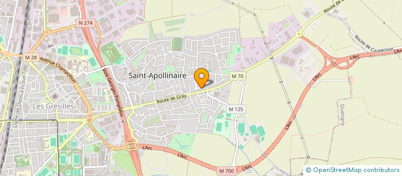 localisation de l'entreprise CASA'NET à SAINT-APOLLINAIRE