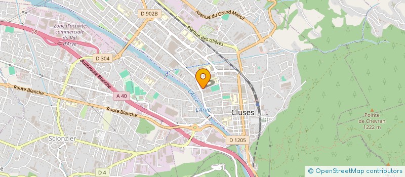 localisation de l'entreprise CASA NETTOYAGE 74 à CLUSES