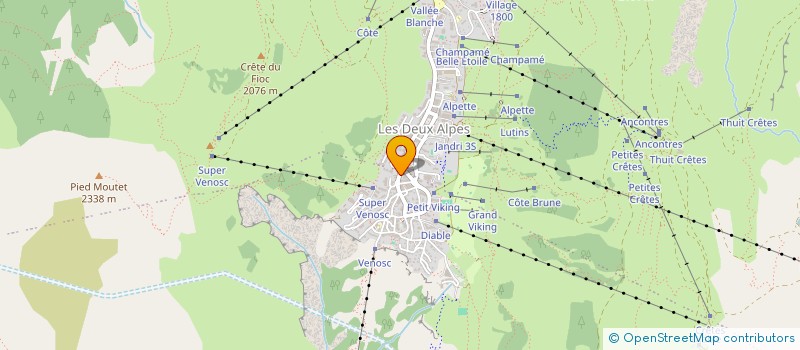 localisation de l'entreprise CASA NOSTRA  LES DEUX ALPES