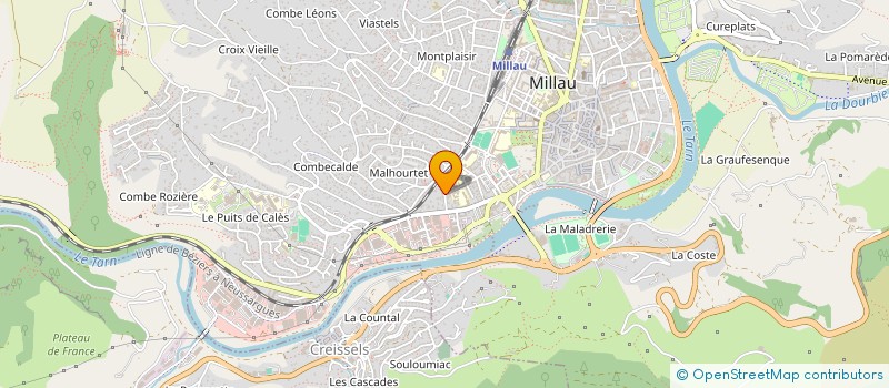 localisation de l'entreprise CASA NOSTRA  MILLAU