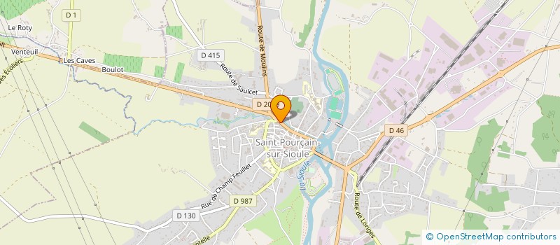 localisation de l'entreprise CASA NOSTRA à SAINT-POURCAIN-SUR-SIOULE