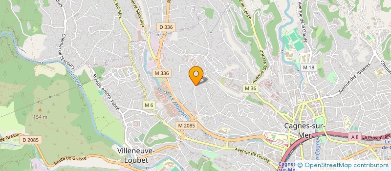 localisation de l'entreprise CASA NOSTRA à CAGNES-SUR-MER