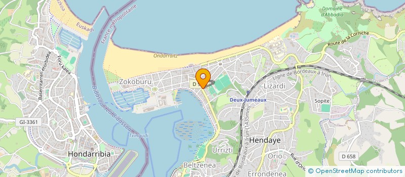 localisation de l'entreprise CASA PALOMA à HENDAYE