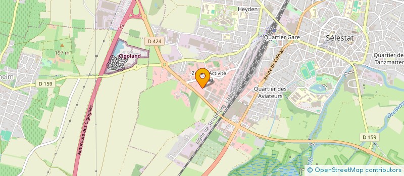 localisation de l'entreprise CASA PIETRA  SELESTAT