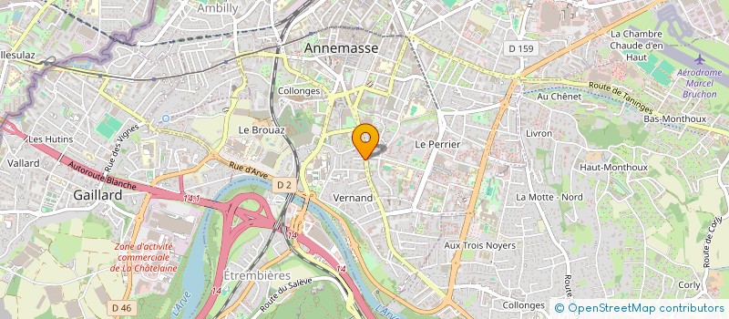 localisation de l'entreprise CASA PIZZA à ANNEMASSE