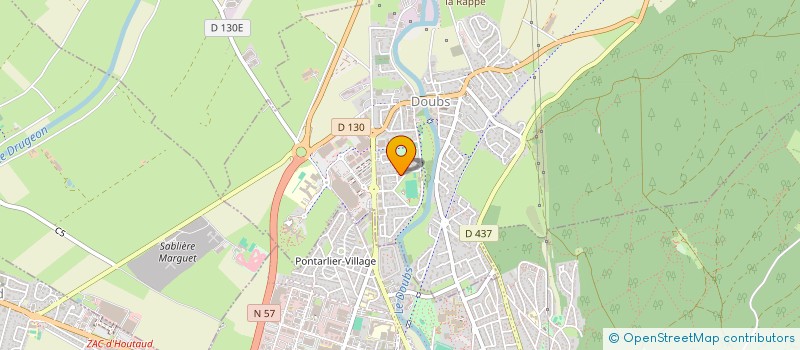 localisation de l'entreprise CASA PONTUS  DOUBS