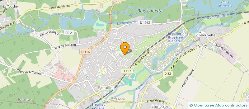 localisation de l'entreprise CASA PREV  BREUILLET