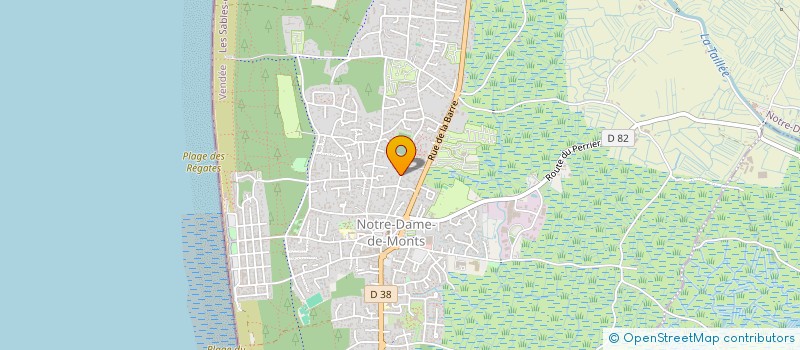 localisation de l'entreprise CASA PRIMERA  NOTRE-DAME-DE-MONTS